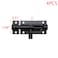 MY MIRONEY Black Barrel Bolt Latch Aluminum Alloy Slide Bolt Latch 2 Inch Door Latch Security Sliding Lock with Screws Pack of 4