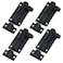 MY MIRONEY Black Barrel Bolt Latch Aluminum Alloy Slide Bolt Latch 2 Inch Door Latch Security Sliding Lock with Screws Pack of 4