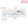 MY MIRONEY Heavy Duty 2 Inch Gate Latch 4 Pack Aluminum Alloy Sliding Barrel Bolt Lock for Wooden Fence and Barn Door Cabinets with AntiRust Coating Security Screws White