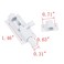 MY MIRONEY Heavy Duty 2 Inch Gate Latch 4 Pack Aluminum Alloy Sliding Barrel Bolt Lock for Wooden Fence and Barn Door Cabinets with AntiRust Coating Security Screws White