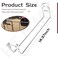 HTJYMY Over Throw Wire Arm Top Gate Latch Chain Link Wire Arm Throw Over Latch Chain Silver Overall Length 135 Fits for Residential gate Frames Constructed of Either 118 OD or 138 OD Tube