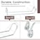 HTJYMY Over Throw Wire Arm Top Gate Latch Chain Link Wire Arm Throw Over Latch Chain Silver Overall Length 135 Fits for Residential gate Frames Constructed of Either 118 OD or 138 OD Tube