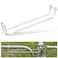 HTJYMY Over Throw Wire Arm Top Gate Latch Chain Link Wire Arm Throw Over Latch Chain Silver Overall Length 135 Fits for Residential gate Frames Constructed of Either 118 OD or 138 OD Tube