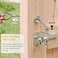 SANKEYTEW Gate Latch with Spring Cable Pull for Fence Gate Carbon Steel Black Self Locking Fence Gate Latch Door Latch for Outdoor Fence Secure Pool Garden Shed Cage 1 Galvanized Silver