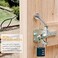 SANKEYTEW Gate Latch with Spring Cable Pull for Fence Gate Carbon Steel Black Self Locking Fence Gate Latch Door Latch for Outdoor Fence Secure Pool Garden Shed Cage 1 Galvanized Silver