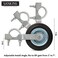 SANKINS Gate Helper Wheel for Supporting Metal Swing Gates with 158 Thru 2 Gate Frames 6 Gate Support Wheel Prevent Gate from Dragging for Chain Link Fence
