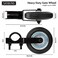 SANKINS Gate Helper Wheel for Supporting Metal Swing Gates with 158 Thru 2 Gate Frames 6 Gate Support Wheel Prevent Gate from Dragging for Chain Link Fence Black
