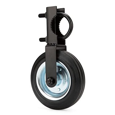 SANKINS Gate Helper Wheel for Supporting Metal Swing Gates with 158 Thru 2 Gate Frames 6 Gate Support Wheel Prevent Gate from Dragging for Chain Link Fence Black