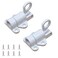 kaileyouxiangongsi SelfClosing Latch Spring Door Lock Door Latch Security Automatic Window Gate Lock Spring Load Bolt Latch White