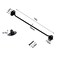TalyRob 12 Privacy Hook and Eye LatchHeavy Duty Stainless Steel Barn Door Hook for Sliding DoorGarageWindowCabinBathroomClosetBedroom Black2 Pack
