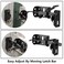 WellMade Thumb Gate Latch Heavy DutySelf Locking Door Latches and 9 Handle KitSteel Gate Lock Hardware for WoodenVinyl Fence Swing Outdoor GateBlack with Screw