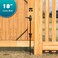 YONSIN 18 Cane Bolt Heavy Duty Drop Rod Gate Stopper Hardware Black Finish