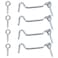 ZXUEZHENG 4Pcs 5 inches Cabin Hook Eye Latch Gate Door Swivel Window Door Hook with Mounting Screws