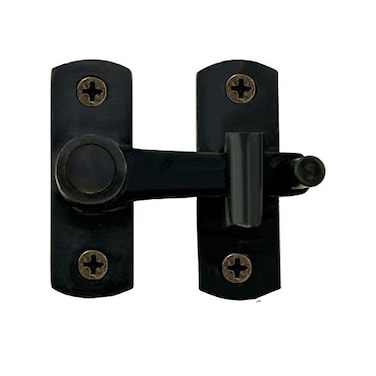 Renovators Supply Manufacturing Door Latch 2 in Oil Rubbed Bronze Gate LatchBarn Door Latch Lock with Mounting Hardware