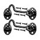 Klurent 4 Barn Door Latch Door Lock Hardware Sliding Door Lock Eye Hook Latch with Screws RustResistant Metal Gate Latch2 Pack