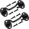 Rainspire 2 Pack Privacy Hook and Eye Latch for Barn Door Stainless Steel Gate Latch Barn Door Lock Cabin Hooks for Gate Shutters Window Slide Barn Shed Cabinet Bathroom Black 4 Inch