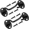 Rainspire 2 Pack Privacy Hook and Eye Latch for Barn Door Stainless Steel Gate Latch Barn Door Lock Cabin Hooks for Gate Shutters Window Slide Barn Shed Cabinet Bathroom Black 4 Inch