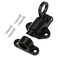 szzijia Black Aluminum Alloy Safety Resilient Security Automatic Window Gate Lock Spring Barrel Slide Bolt Latch for Window Cabinet