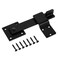 HILLMASTER Sturdy 6 Farm Flip Fence Gate Latch Barn Door Lock Flip Latch Hardware Rustic Gate Lock for Cabinet Shed Sliding Doors Matte Black