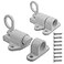 bociloy Aluminum Alloy SelfClosing Latches White Automatic Spring Door Lock Security Window Gate Lock Barrel Bolt SelfLocking Latches with Screws 2pcs