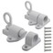 bociloy Aluminum Alloy SelfClosing Latches White Automatic Spring Door Lock Security Window Gate Lock Barrel Bolt SelfLocking Latches with Screws 2pcs