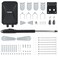 CO-Z COZ Automatic Swing Gate Opener Kit Electric Gate Opener for Doors up to 660lb 18ft Driveway Home Garden Gate Opening System for Swing Gates Gate Complete Kit with Remote Controls Release Keys