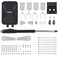 CO-Z COZ Automatic Swing Gate Opener Kit Electric Gate Opener for Doors up to 660lb 18ft Driveway Home Garden Gate Opening System for Swing Gates Gate Complete Kit with Remote Controls Release Keys