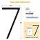 Merear 5 Floating Stainless Steel Address House Number Modern Metal AntiRust House Numbers with Nail Kits for Door Garden Mailbox Decor Visibility Signage 9