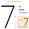 Merear 5 Floating Stainless Steel Address House Number Modern Metal AntiRust House Numbers with Nail Kits for Door Garden Mailbox Decor Visibility Signage 9