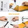 Merear 5 Floating Stainless Steel Address House Number Modern Metal AntiRust House Numbers with Nail Kits for Door Garden Mailbox Decor Visibility Signage 9