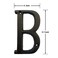 BetLight 51 Inch High Cast Iron House Letter Solid Home Address Letter Elegant Black Brown Finished Matching Perfect with 55 Inch House Numbers Letter B
