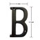 BetLight 51 Inch High Cast Iron House Letter Solid Home Address Letter Elegant Black Brown Finished Matching Perfect with 55 Inch House Numbers Letter B