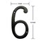 BetLight 55 Inch High Cast Iron House Number Solid Home Address Numbers Elegant Black Brown Finished Easy Install With Matching Screws Number 6