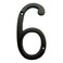 BetLight 55 Inch High Cast Iron House Number Solid Home Address Numbers Elegant Black Brown Finished Easy Install With Matching Screws Number 6