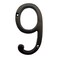 BetLight 55 Inch High Cast Iron House Number Solid Home Address Numbers Elegant Black Brown Finished Easy Install With Matching Screws Number 9
