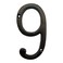 BetLight 55 Inch High Cast Iron House Number Solid Home Address Numbers Elegant Black Brown Finished Easy Install With Matching Screws Number 9