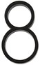 HILLMAN Distinctions Distinctions 843198 Black Floating Mount 5Inch House Number 8