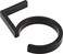 HILLMAN Distinctions Distinctions Floating House Number 5 Black 5 Zinc DieCast Address Number for Front Door Mailbox Wall and Exterior House Address Display Flush or Floating Mount Hardware Included
