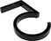 HILLMAN Distinctions Distinctions Floating House Number 5 Black 5 Zinc DieCast Address Number for Front Door Mailbox Wall and Exterior House Address Display Flush or Floating Mount Hardware Included