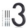 YIPLED Floating House Number 3 6 Inch Modern House Numbers for Home Mailbox Street Black
