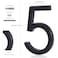 YIPLED Floating House Number 5 6 Inch Modern House Numbers for Home Mailbox Street Black