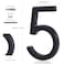 YIPLED Floating House Number 5 6 Inch Modern House Numbers for Home Mailbox Street Black