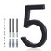 YIPLED Floating House Number 5 6 Inch Modern House Numbers for Home Mailbox Street Black