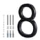YIPLED Floating House Number 8 6 Inch Modern House Numbers for Home Mailbox Street Black