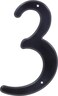 Hillman 839756 Black House Number 3 4Inch Nail Plastic