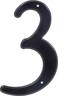 Hillman 839756 Black House Number 3 4Inch Nail Plastic