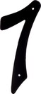 Hillman HIllman 841630 4Inch NailOn Black Die Cast Aluminum House Number 7