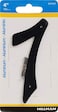 Hillman HIllman 841630 4Inch NailOn Black Die Cast Aluminum House Number 7