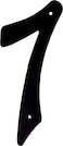 Hillman HIllman 841630 4Inch NailOn Black Die Cast Aluminum House Number 7