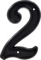 Hillman HIllman 844042 6Inch Plastic House Number 2 Black